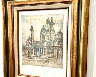 Signed water colors