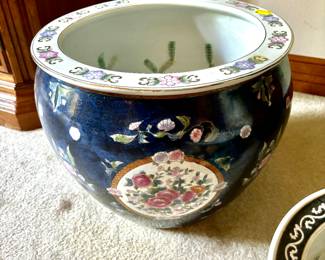 Large fishbowl planters
