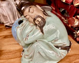 Vintage Chinese Shiwan mudman figures