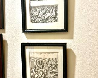 Circa 1720 French etchings