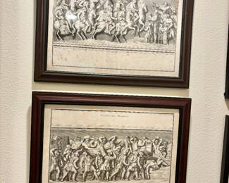 Circa 1720 French etchings
