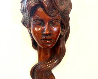 German 1960"s wall mask inspired by Brigitte Bardot
