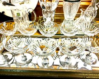 Baccarat dessert/champagne glasses