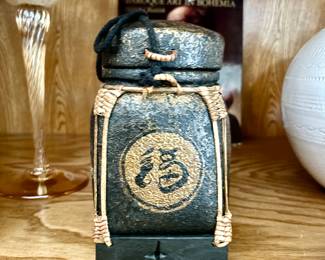 Vintage Thai painted rice box