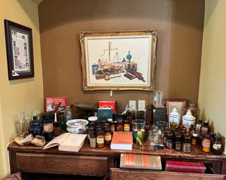 Antique & Vintage Apothecary, Pharmacist tools & Books