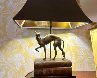 Whippet Dog Lamp