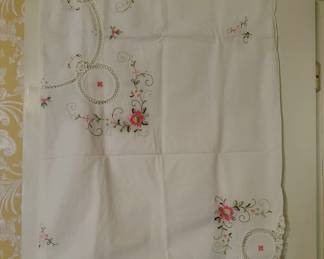 Hand Embroidered Tablecloth