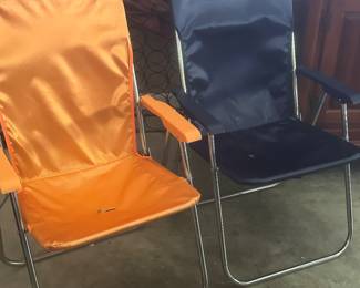 Vintage Cloth Outdoor Chairs