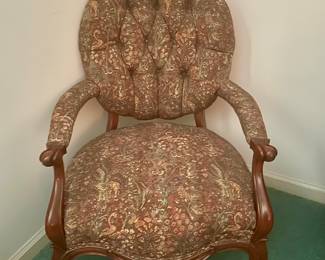 Antique Tufted Arm Chair