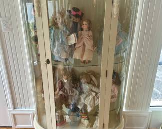 Antique Glass Front Curio Cabinet