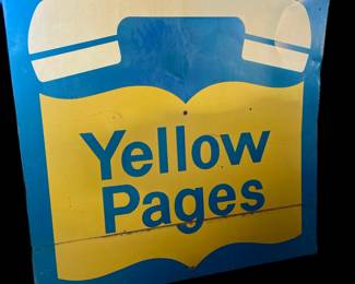 1960's Yellow Pages Sign
