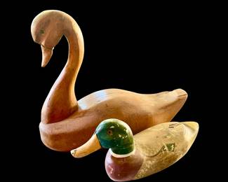 Wooden Duck and Goose