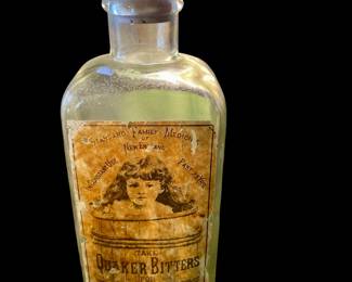 Quaker Bitters Bottle