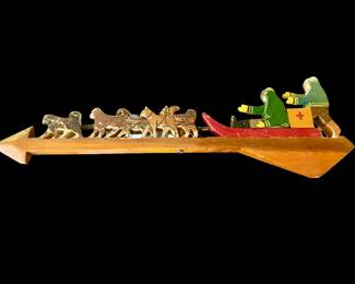 Dog Sled Folk Art