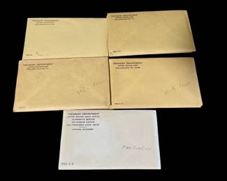 1961-1965 Proof Set 1961-1964 are Silver