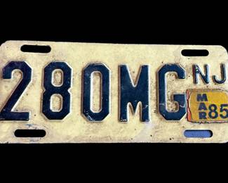 New Jersey Motorcycle Plate