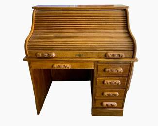 Oak Rolltop Desk