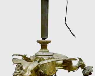 Antique Solid Brass Gothic Gargoyle Chandelier Light