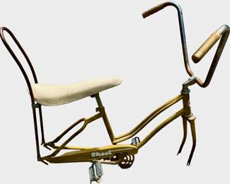1970's Bicycle Frame w/ Sissy Bar & Banana Seat Skoot by Rollfast