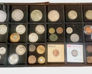 Morgan-Peace Silver Dollars, 1964 Kennedy Half Dollars