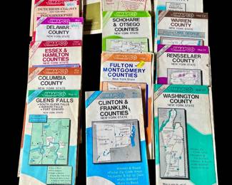Vintage NY State County Maps