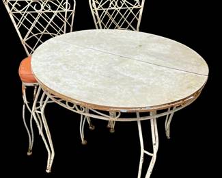 Wrought Iron Table And Chairs