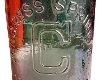 1880's Congress Springs Water Bottle Half Full Never Opened