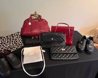 YSL Muse bag available.
Marc Jacobs quilted leather w chain strap available. 
Men’s Ferragamos available. 