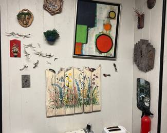 Very cool artwork everywhere in house 