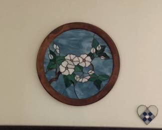 BEAUTIFULLY FRAMED STAINED GLASS