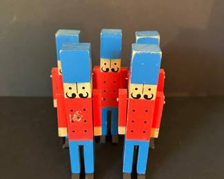 Vintage wood marching band Figures (5)