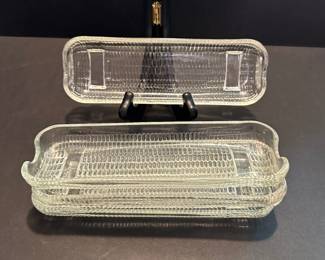 Corn on the cob glass trays