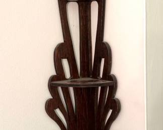 Art deco corner shelf