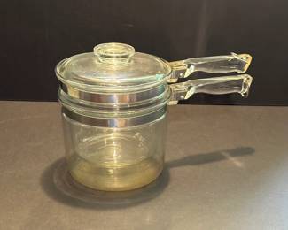 Glass double boiler