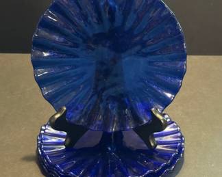 Cobalt blue dessert plates