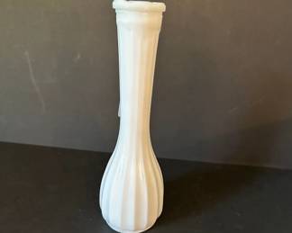 Milk glass vase