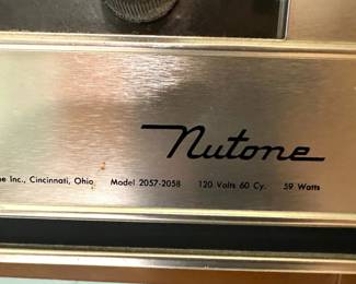 Nutone Model 2057-2058 120 Volts 60 cy 59 Watts Intercom and Radio system