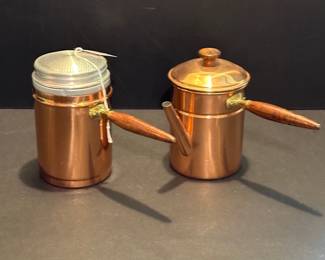 Copper coffee set