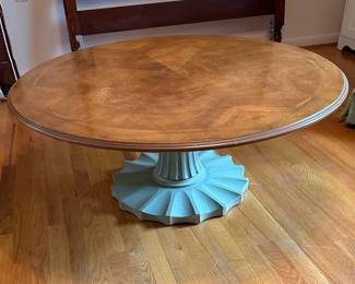 Solid walnut vintage coffee table