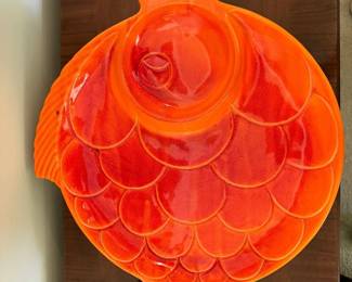 Vtg. Haeger Potteries U.S.A. Fish Serving Platter