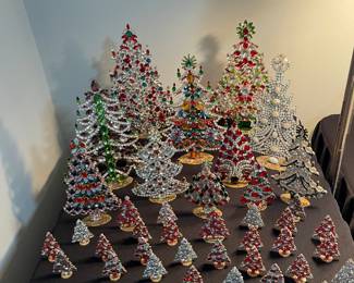 Czech Crystal Christmas trees