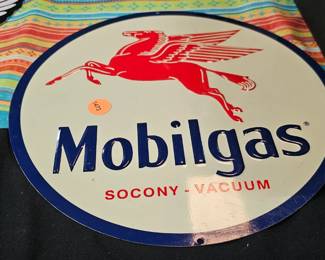 METAL MOBILGAS SIGN