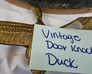 VINTAGE DUCK DOOR KNOCKER