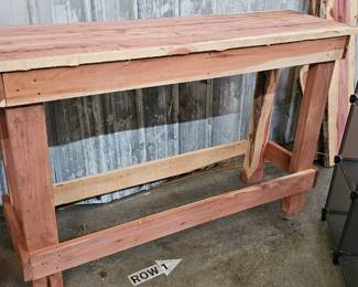 CEDAR WORK BENCH