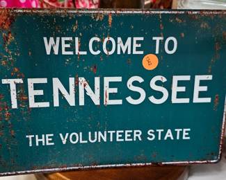 METAL TENNESSEE SIGN
