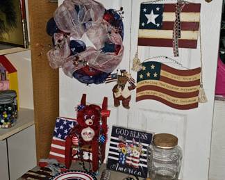 LOT OF JULY 04TH DECOR