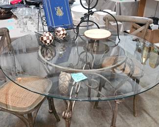 TABLE AND CHAIRS AND DECOR