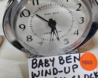 BABY BEN WIND UP ALARM CLOCK