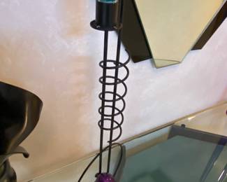 Signed Rick Martin candle holder