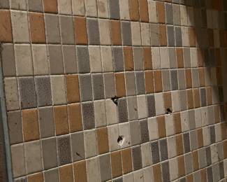 #137 Metal/Tile Top Table - 54x36x50 - You Move Heavy $50.00